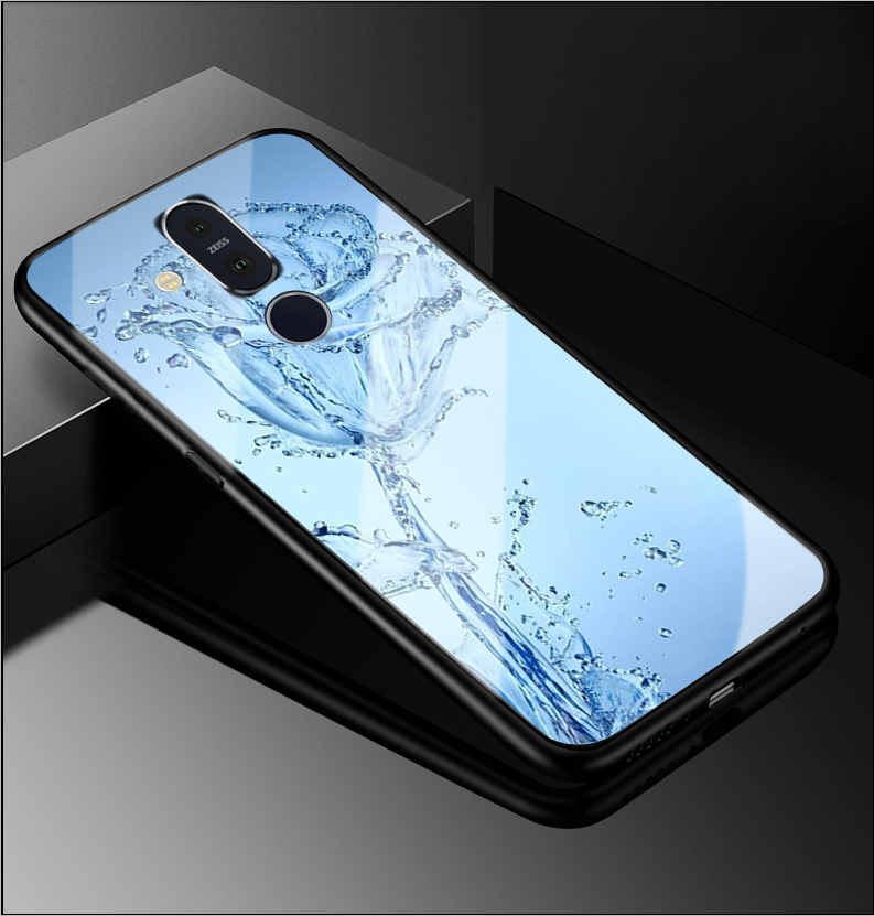 Nokia 8.1 Kuori Sininen Puhelimen Puhelimen Kuoret Kotelo Suojaus