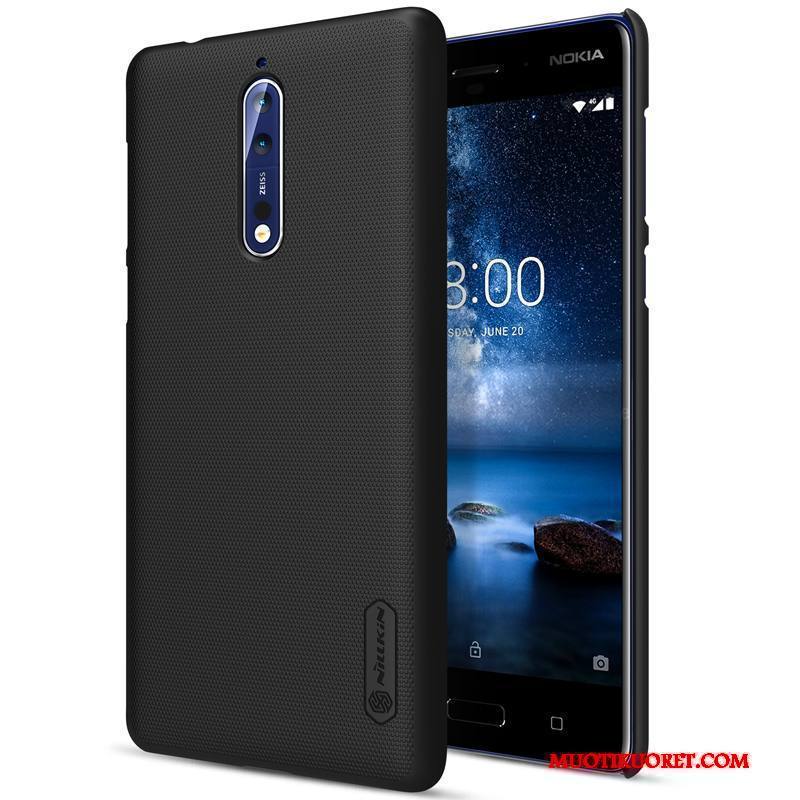 Nokia 8 Kulta Musta Pesty Suede Kuori Suojaus Puhelimen Kuoret Murtumaton