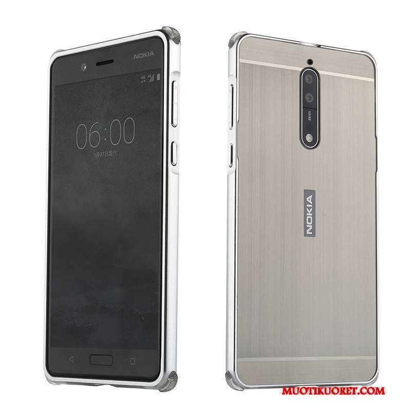 Nokia 8 Kuori Persoonallisuus Kova Puhelimen Kuoret Hopea Trendi Kotelo Murtumaton