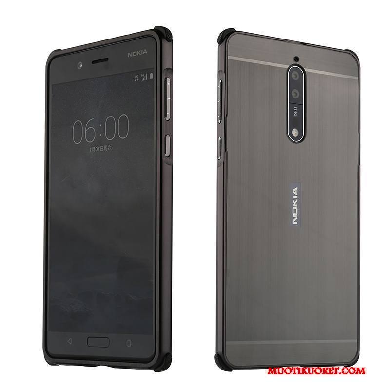 Nokia 8 Kuori Persoonallisuus Kova Puhelimen Kuoret Hopea Trendi Kotelo Murtumaton