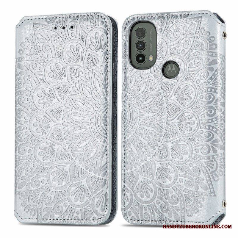 Puhelinkuoret Moto E40 / E30 / E20 Kotelot Flip Mandala