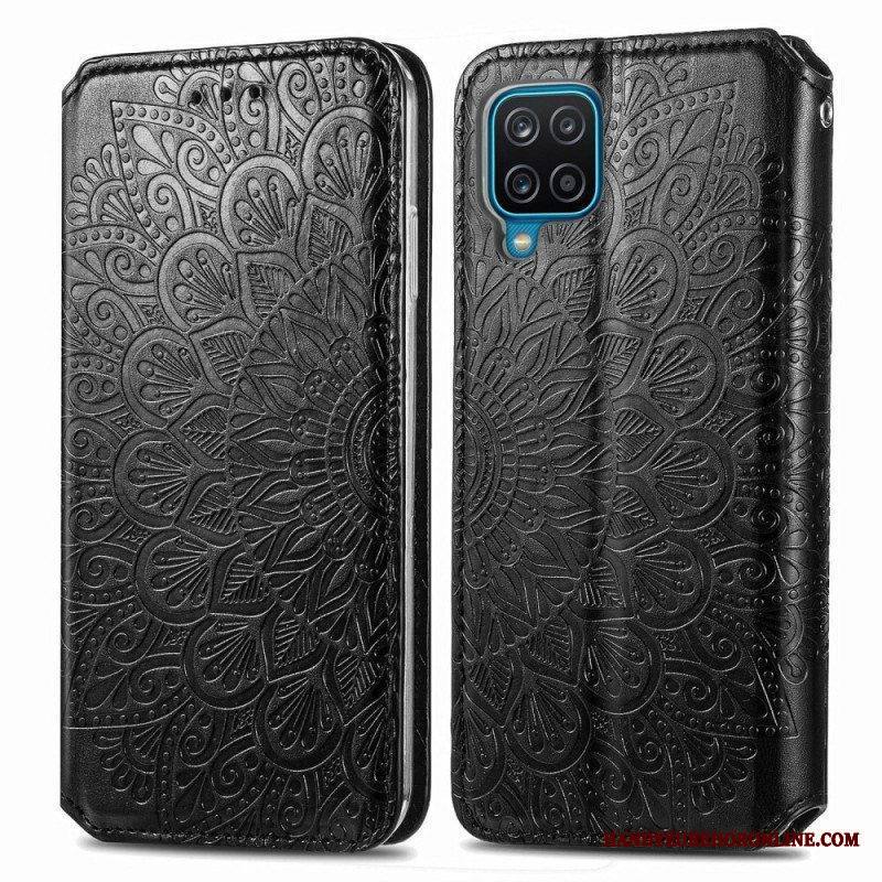 Puhelinkuoret Samsung Galaxy M12 / A12 Kotelot Flip Mandala