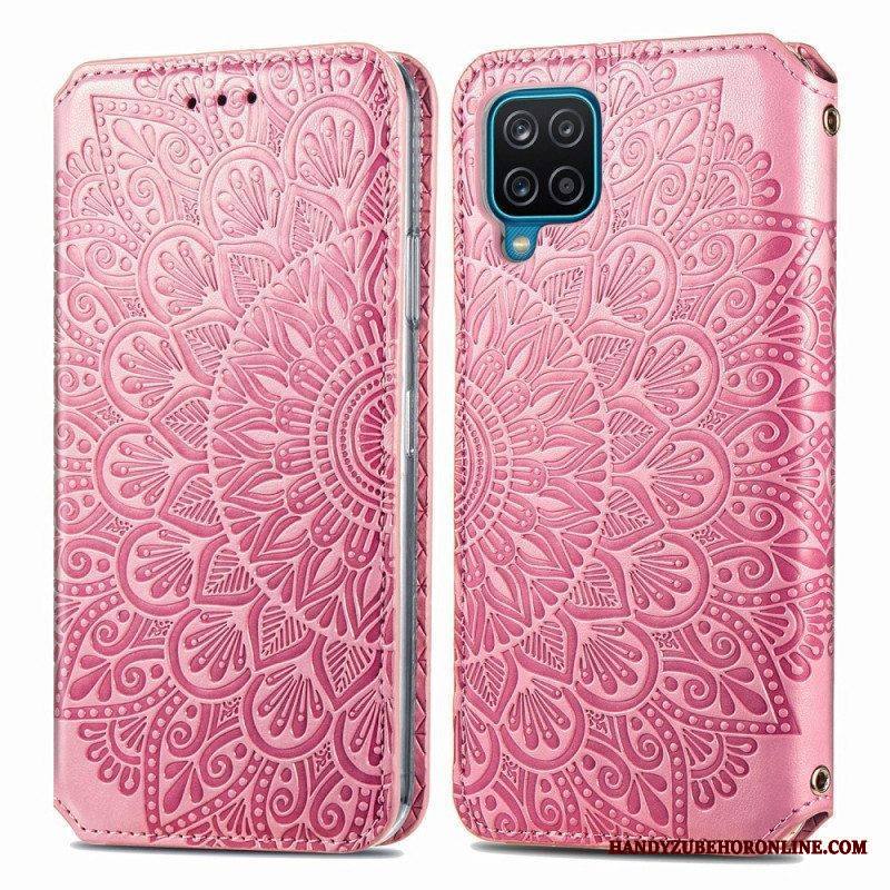 Puhelinkuoret Samsung Galaxy M12 / A12 Kotelot Flip Mandala