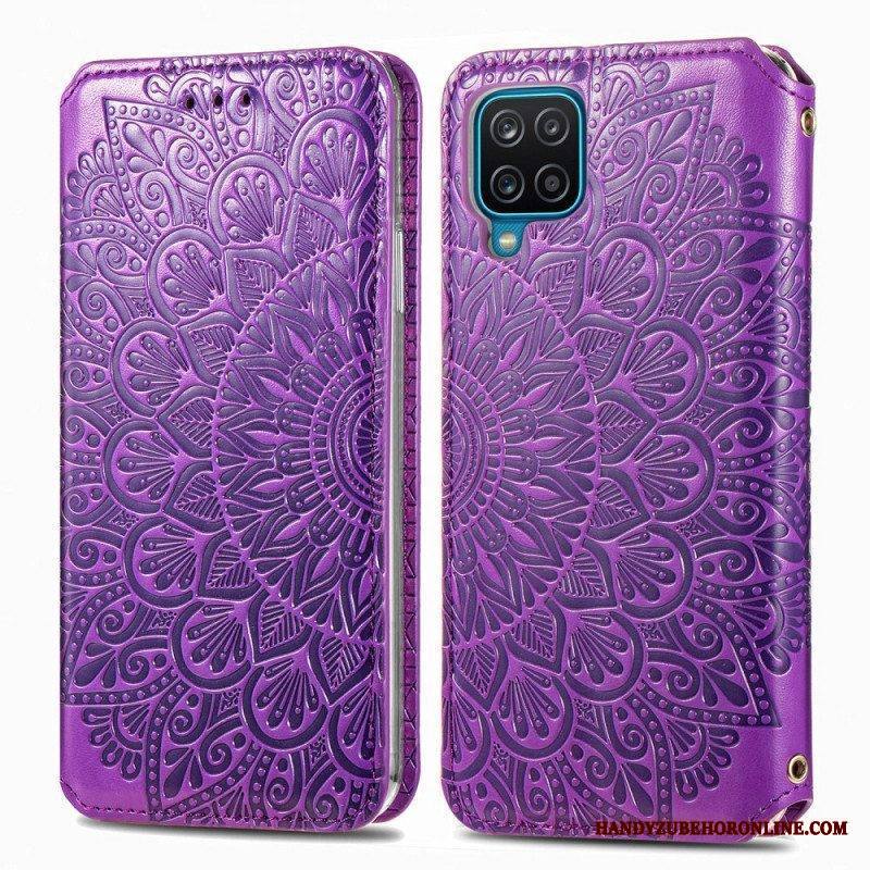 Puhelinkuoret Samsung Galaxy M12 / A12 Kotelot Flip Mandala