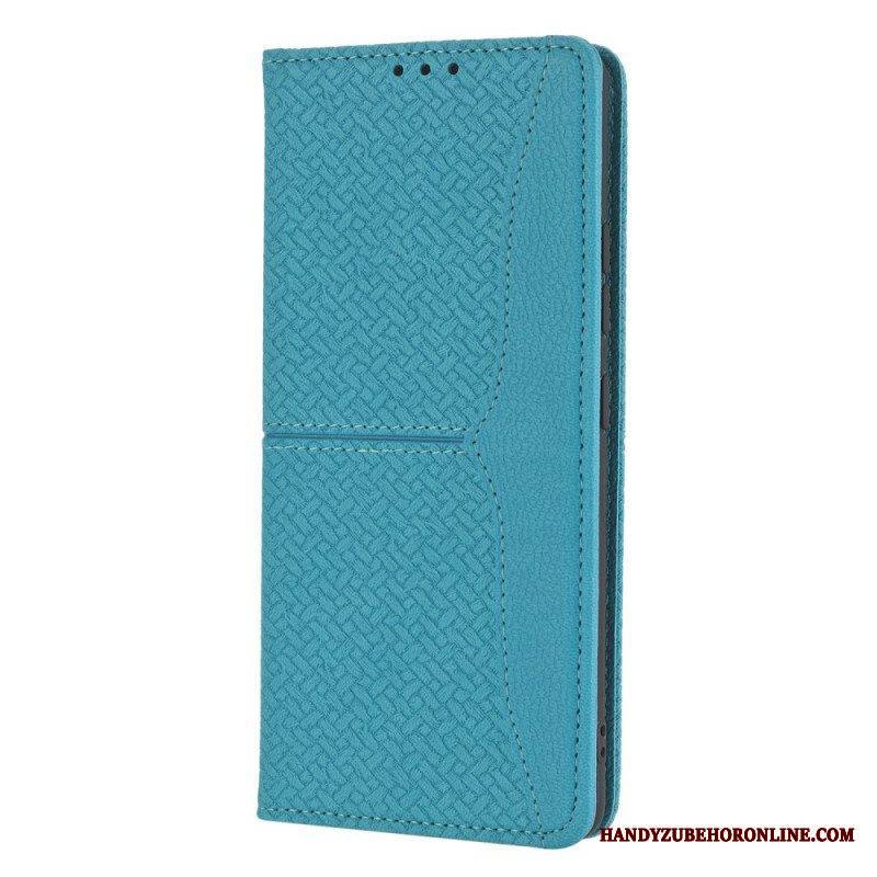 Puhelinkuoret Samsung Galaxy M12 / A12 Suojaketju Kuori Kotelot Flip Strappy Woven Leather Style