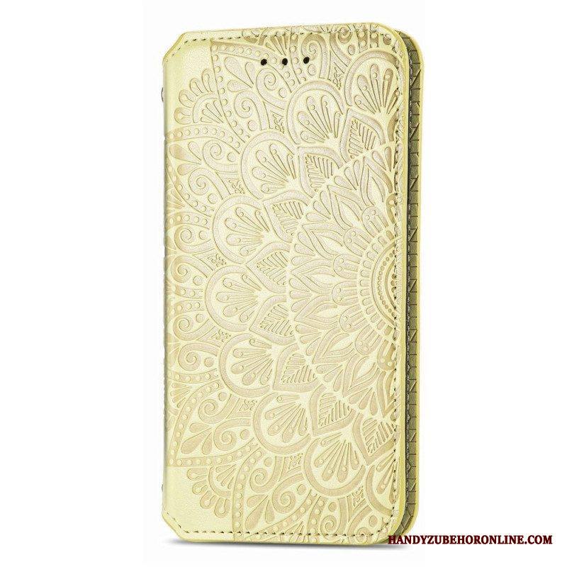 Puhelinkuoret Samsung Galaxy S22 Ultra 5G Kotelot Flip Mandala