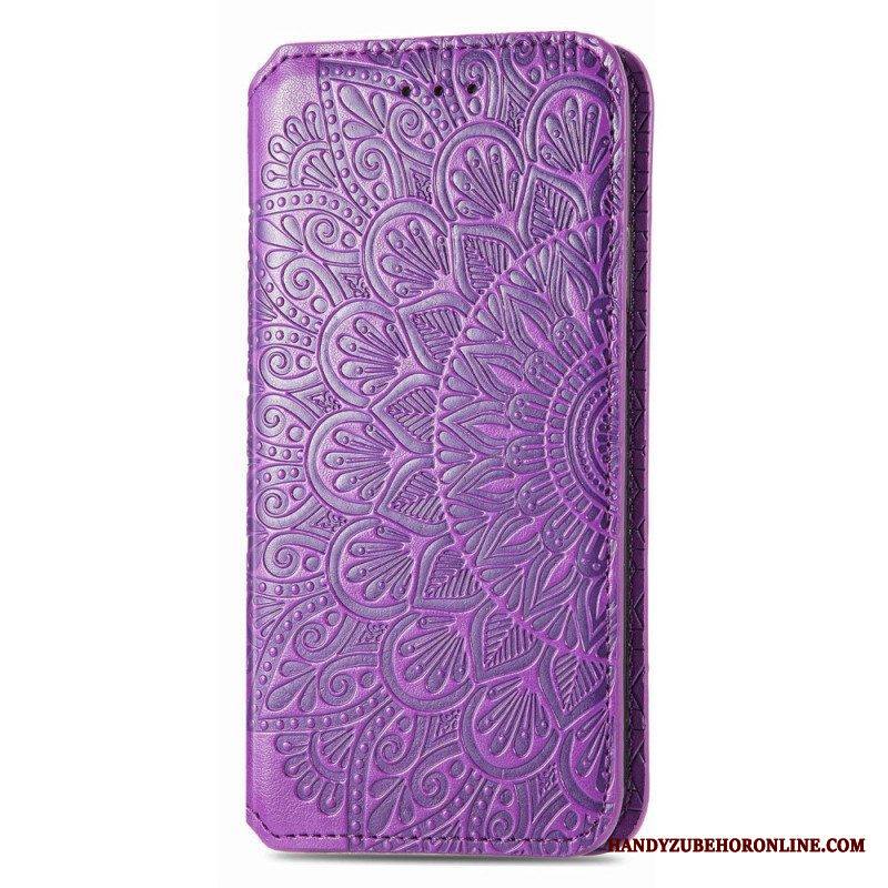 Puhelinkuoret Samsung Galaxy S22 Ultra 5G Kotelot Flip Mandala