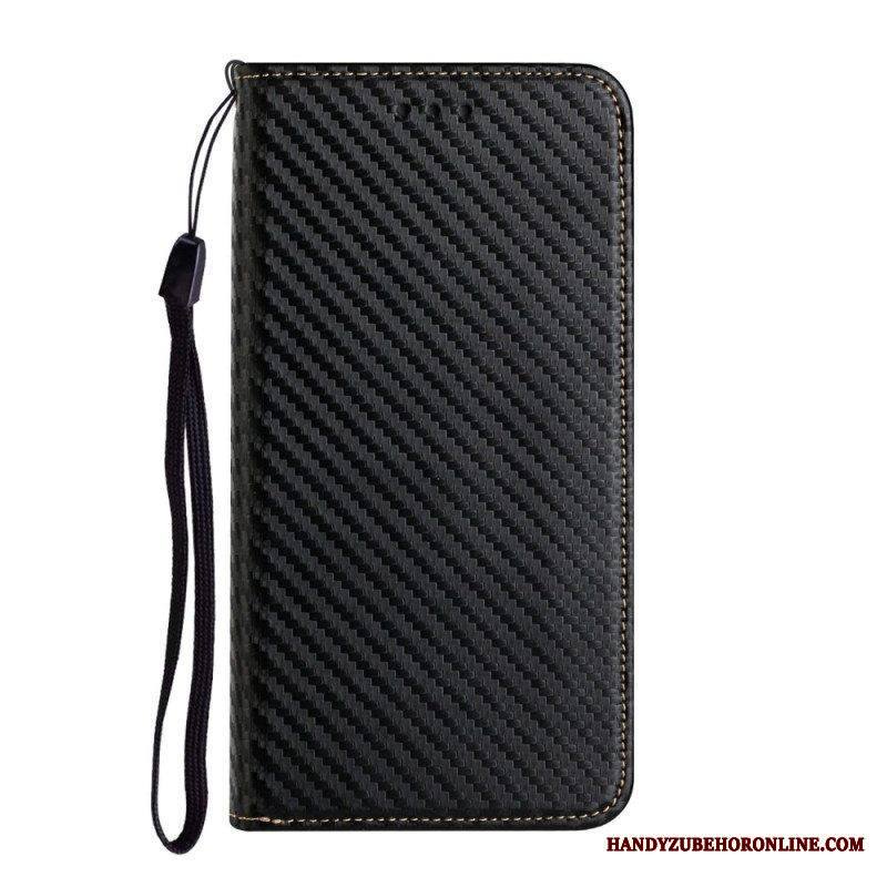 Puhelinkuoret Samsung Galaxy S23 Ultra 5G Suojaketju Kuori Kotelot Flip Strappy Carbon Fiber Style