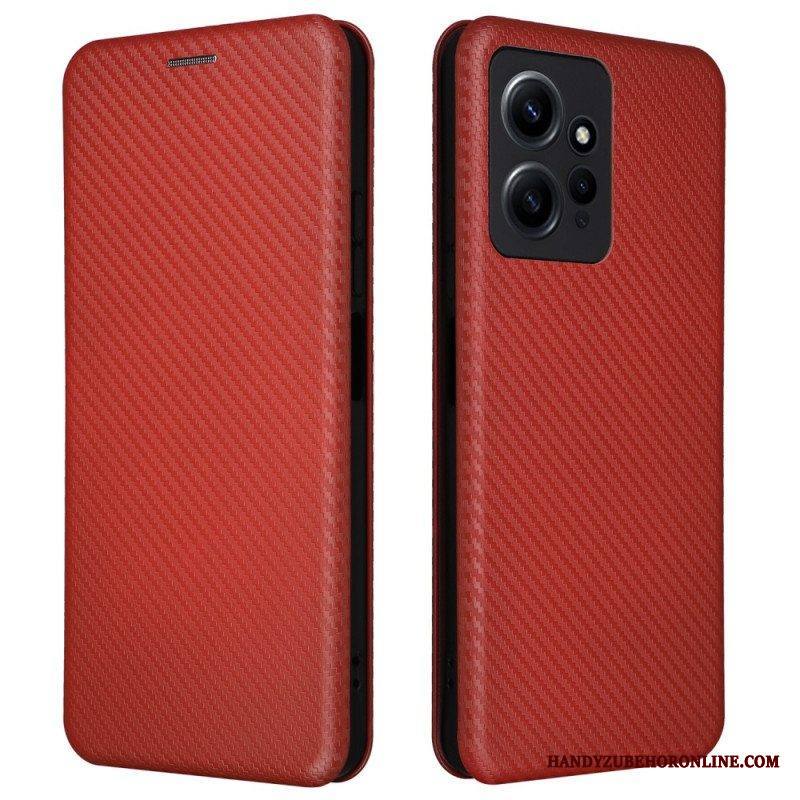 Puhelinkuoret Xiaomi Redmi Note 12 4G Kotelot Flip Hiilikuitu