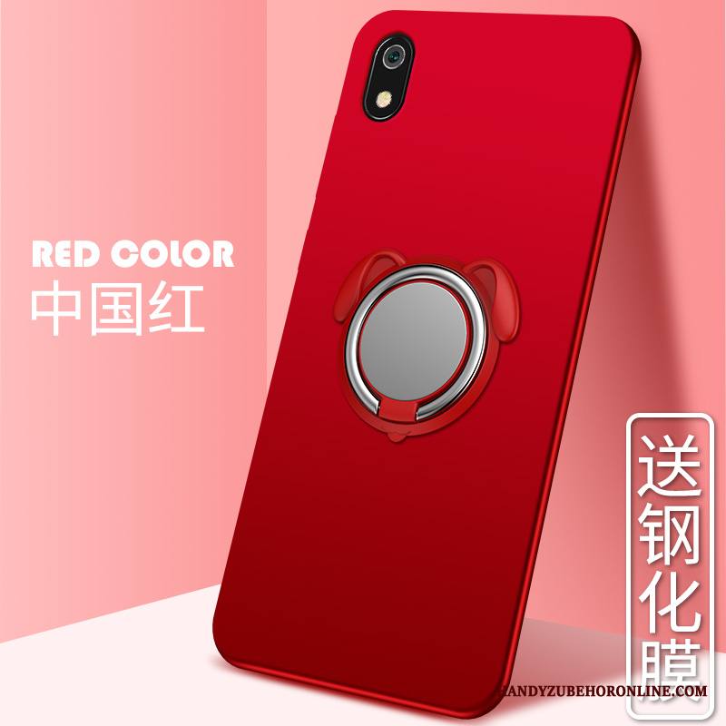 Redmi 7a Kuori Magneettinen Tuki Punainen Auto Murtumaton Puhelimen Kuoret Pesty Suede