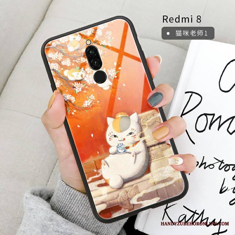 Redmi 8 Kuori Peili Kotelo Lasi Punainen Puhelimen Kuoret Vihreä Suojaus