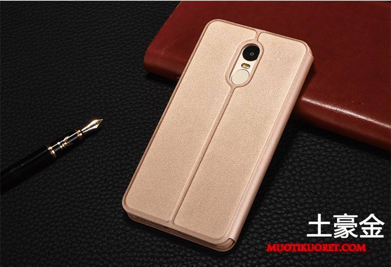 Redmi Note 4x Kuori Pieni Puhelimen Punainen Kotelo Kuoret Kulta Nahkakotelo