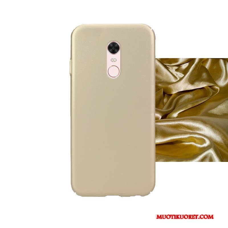 Redmi Note 5 Kuori Väriset Pesty Suede Kova Punainen All Inclusive Kotelo Puhelimen Kuoret