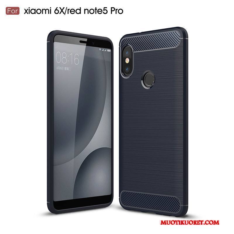 Redmi Note 5 Pro Puhelimen Kuoret All Inclusive Harmaa Kuori Pieni Punainen Kotelo