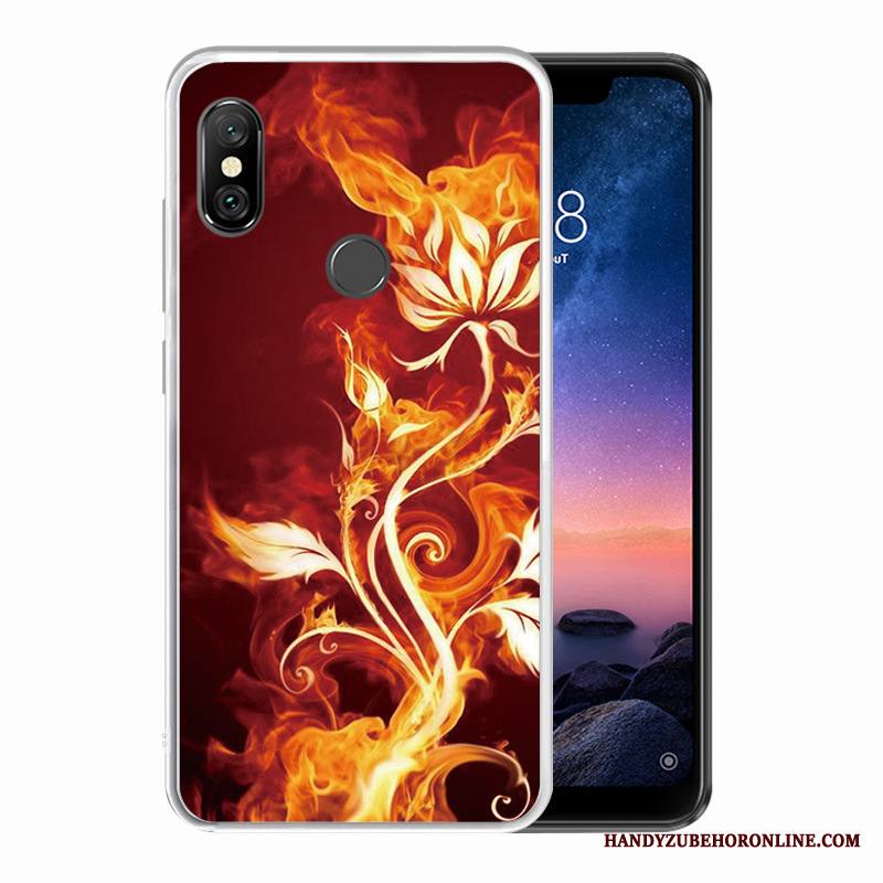 Redmi Note 6 Pro Kuori Punainen Muokata Puhelimen Kuoret Malli Silikoni Musta Pieni