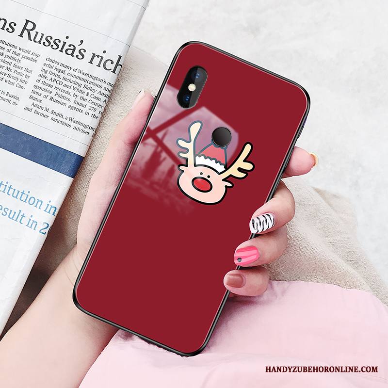 Redmi Note 6 Pro Kuori Suojaus Lasi Punainen Puhelimen Kuoret Kotelo Trendi