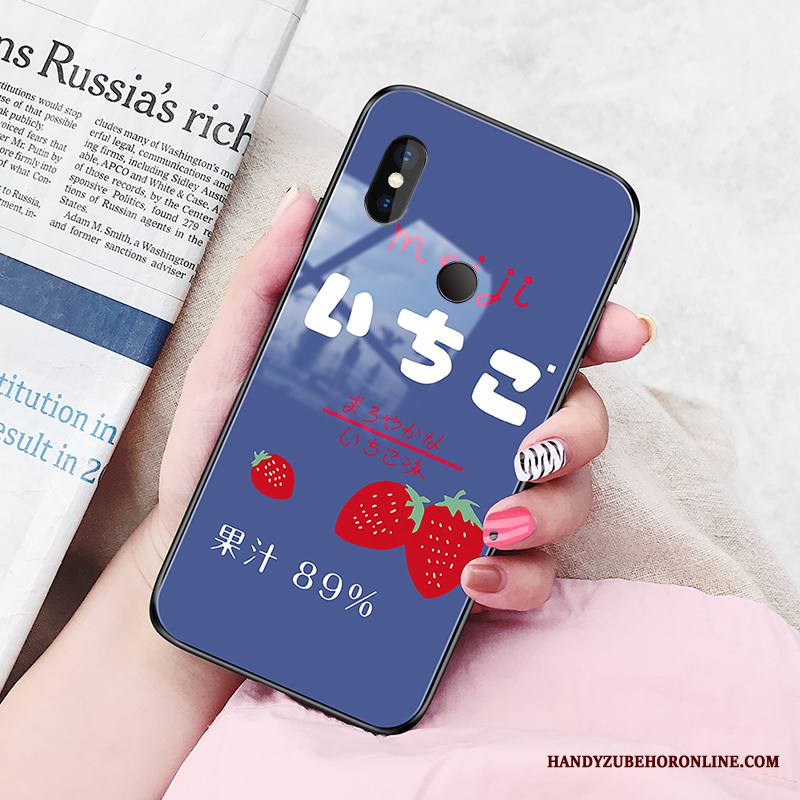 Redmi Note 6 Pro Kuori Suojaus Lasi Punainen Puhelimen Kuoret Kotelo Trendi