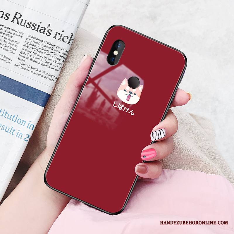 Redmi Note 6 Pro Kuori Suojaus Lasi Punainen Puhelimen Kuoret Kotelo Trendi