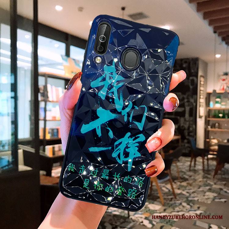 Samsung Galaxy A40s Kuori Kukkakuvio Kotelo Tähti Puhelimen Kuoret Punainen