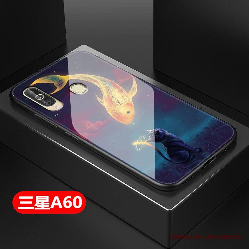 Samsung Galaxy A60 Kuori Trendi Violetti All Inclusive Kova Lasi Puhelimen Kuoret Luova