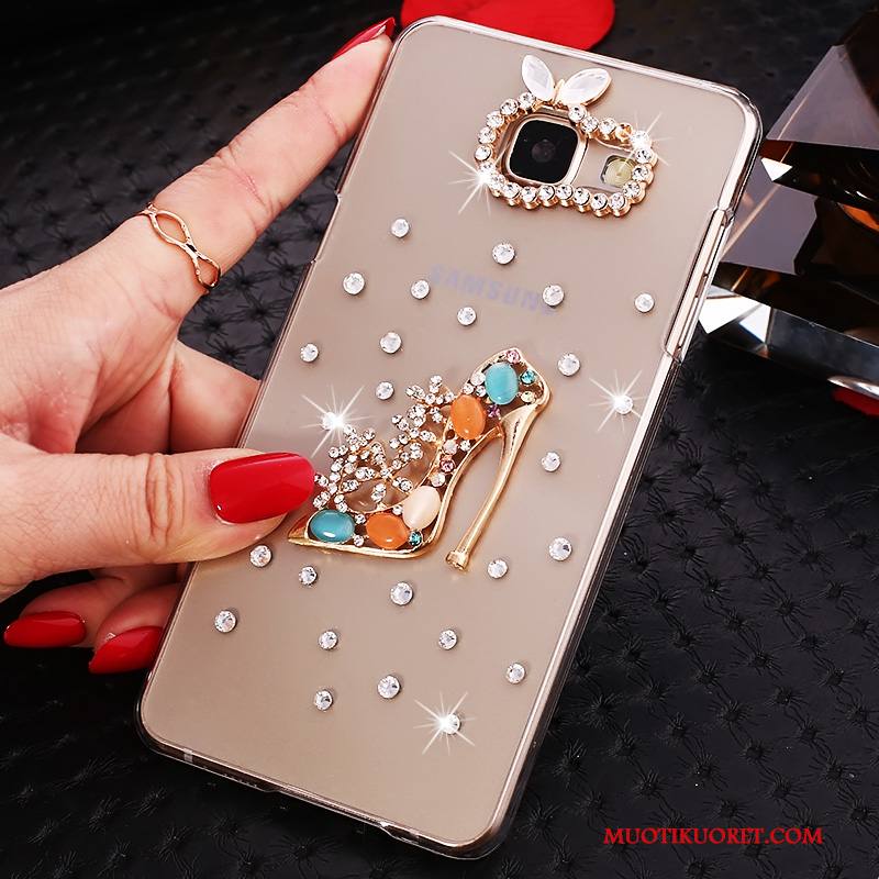 Samsung Galaxy A7 2016 Kuori Kotelo Suojaus Puhelimen Kuoret Strassi Rhinestone Inlay Läpinäkyvä Tähti