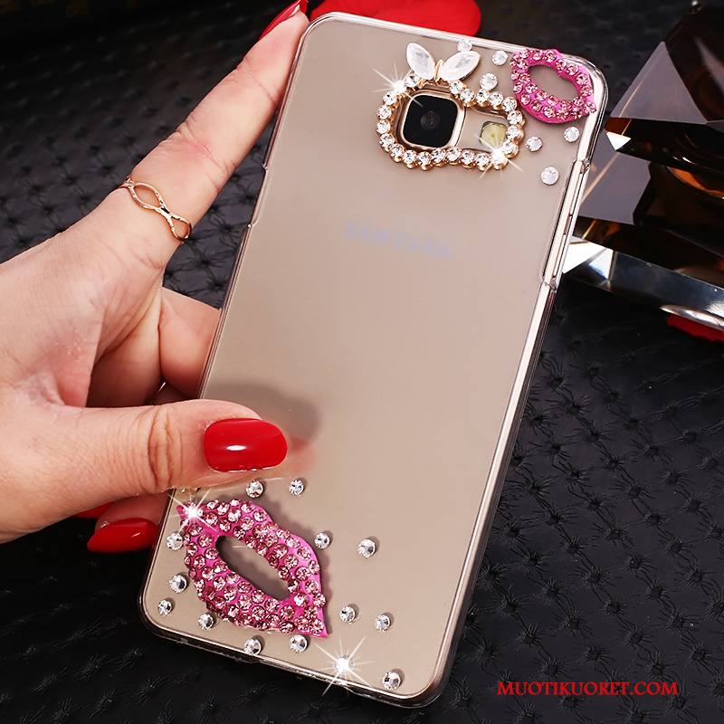 Samsung Galaxy A7 2016 Kuori Kotelo Suojaus Puhelimen Kuoret Strassi Rhinestone Inlay Läpinäkyvä Tähti