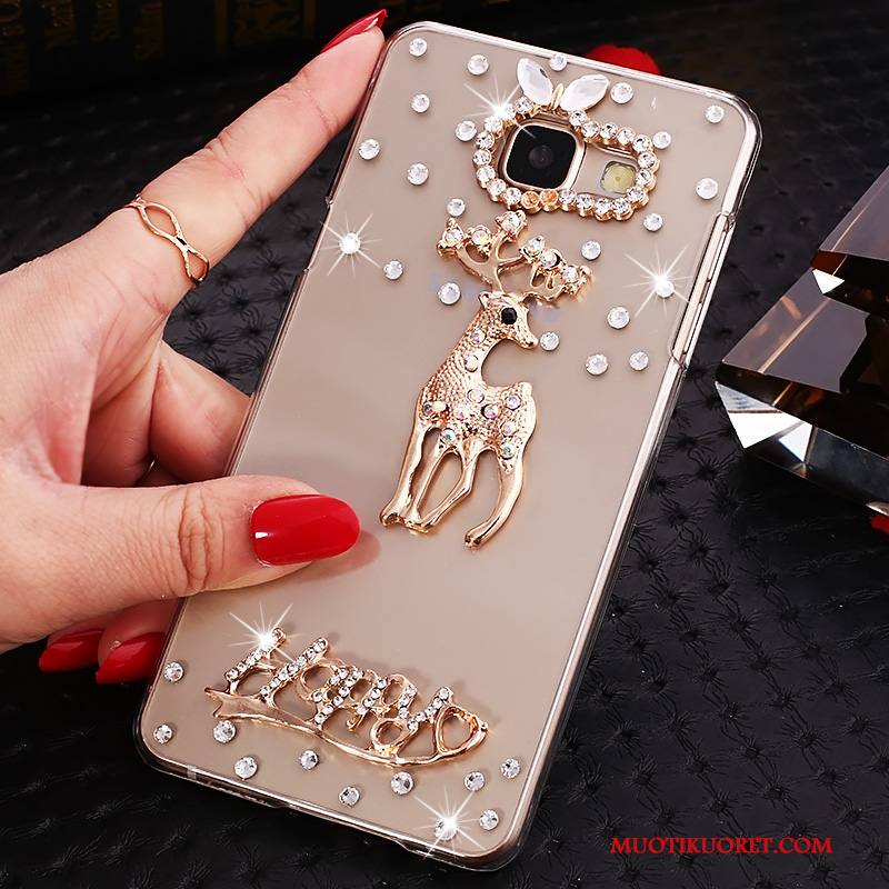 Samsung Galaxy A7 2016 Kuori Kotelo Suojaus Puhelimen Kuoret Strassi Rhinestone Inlay Läpinäkyvä Tähti