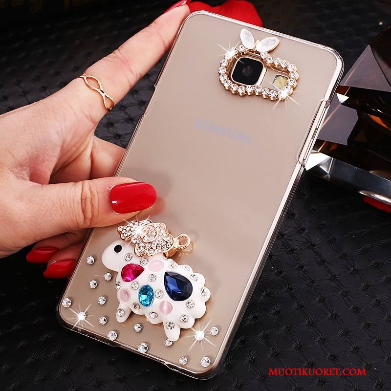 Samsung Galaxy A7 2016 Kuori Kotelo Suojaus Puhelimen Kuoret Strassi Rhinestone Inlay Läpinäkyvä Tähti