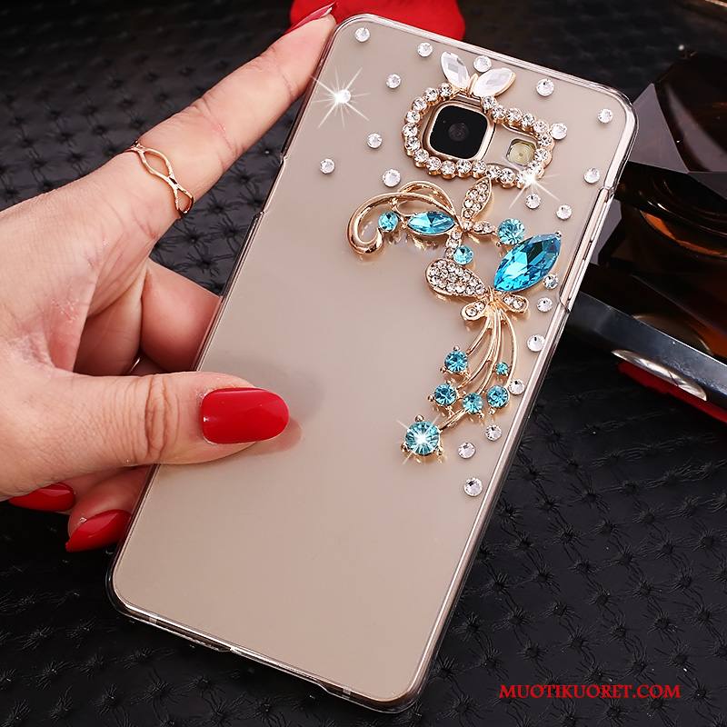 Samsung Galaxy A7 2016 Kuori Kotelo Suojaus Puhelimen Kuoret Strassi Rhinestone Inlay Läpinäkyvä Tähti