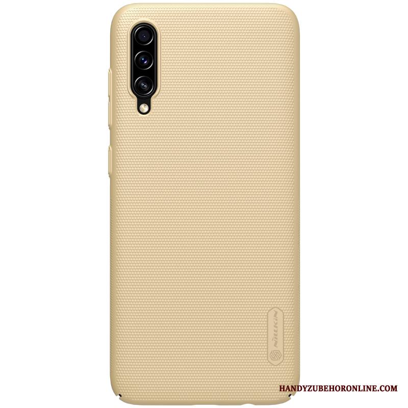 Samsung Galaxy A70s Pesty Suede Kuori Kova Murtumaton Tuki Puhelimen Kulta