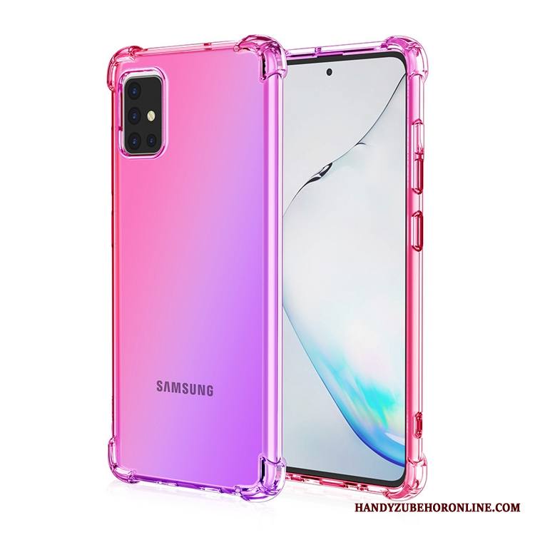 Samsung Galaxy A71 Kuori Tähti Kotelo All Inclusive Jauhe Puhelimen Kuoret Sateenkaari Murtumaton