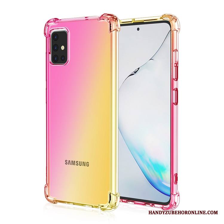 Samsung Galaxy A71 Kuori Tähti Kotelo All Inclusive Jauhe Puhelimen Kuoret Sateenkaari Murtumaton