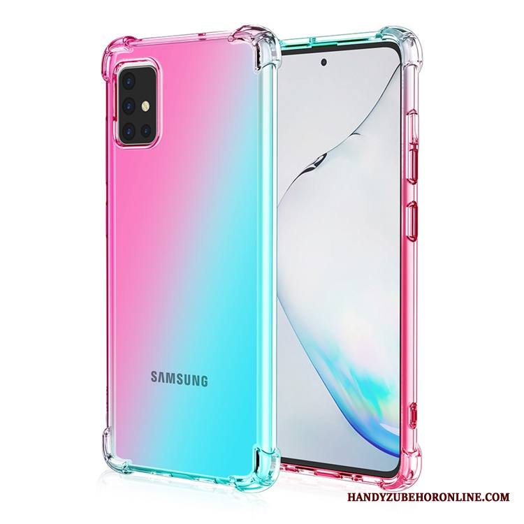 Samsung Galaxy A71 Kuori Tähti Kotelo All Inclusive Jauhe Puhelimen Kuoret Sateenkaari Murtumaton