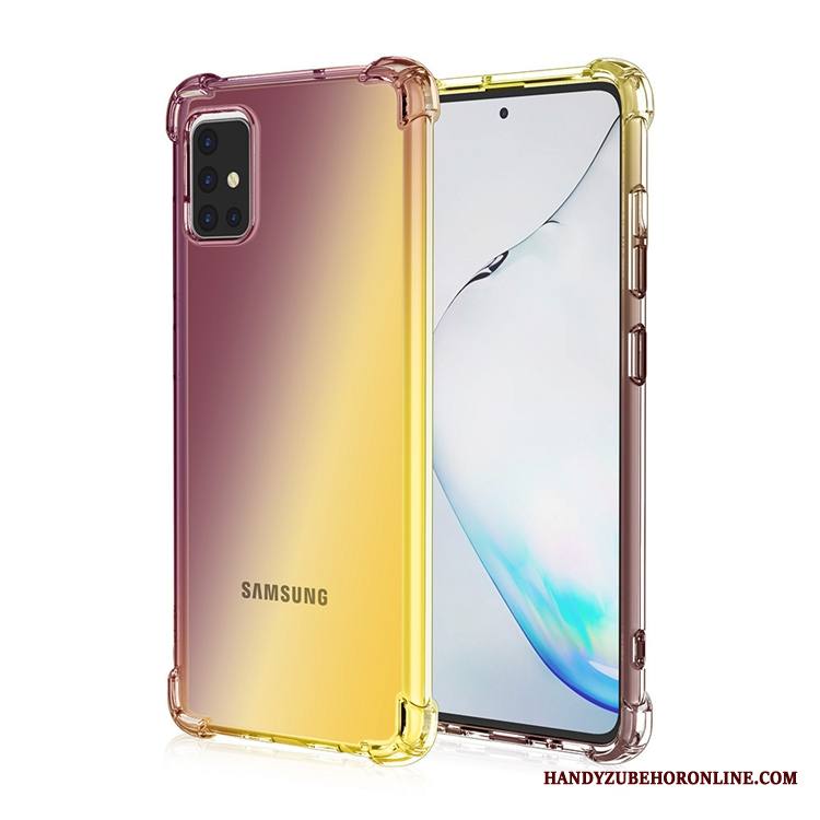 Samsung Galaxy A71 Kuori Tähti Kotelo All Inclusive Jauhe Puhelimen Kuoret Sateenkaari Murtumaton