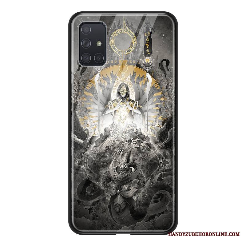 Samsung Galaxy A71 Suojaus Tähti Puhelimen Kuoret Lasi Kotelo Kuori Buddha