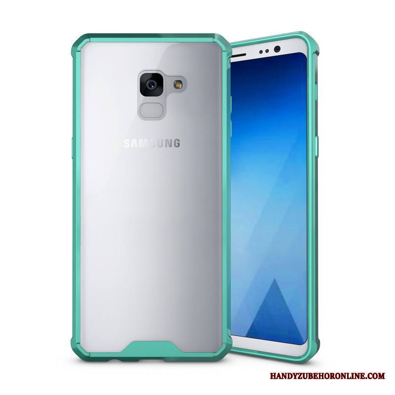 Samsung Galaxy A8 2018 Kuori Murtumaton Läpinäkyvä Puhelimen Kuoret Suojaus Suupaltti All Inclusive Kotelo