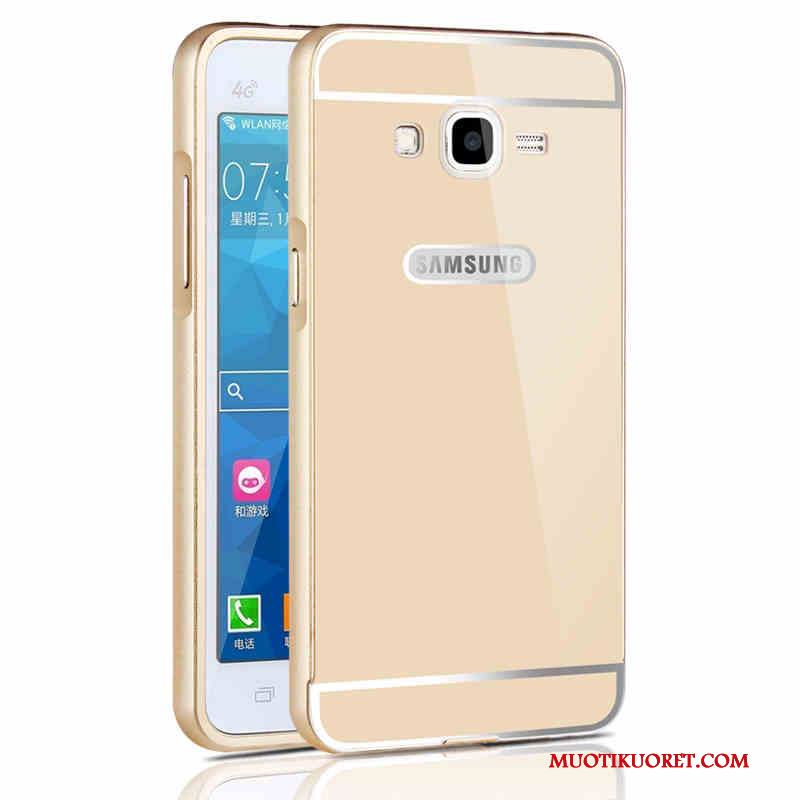 Samsung Galaxy J3 2015 Kuori Hopea Kotelo Tähti Puhelimen Kuoret Kehys Murtumaton Suojaus