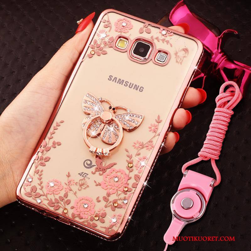 Samsung Galaxy J5 2016 Kuori Kotelo Tähti Hemming Rhinestone Inlay Puhelimen Kuoret Strassi Jauhe