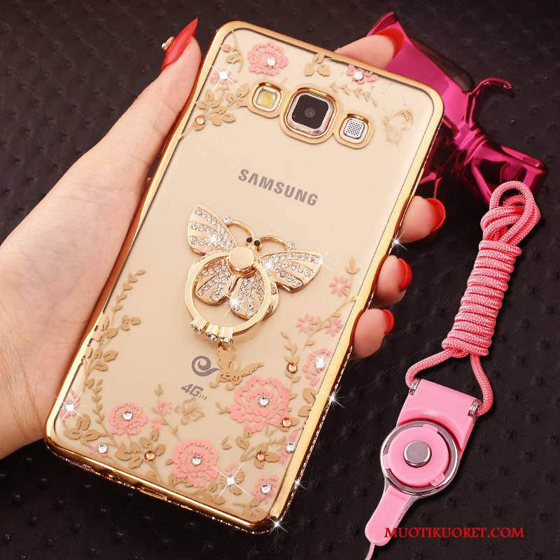 Samsung Galaxy J5 2016 Kuori Kotelo Tähti Hemming Rhinestone Inlay Puhelimen Kuoret Strassi Jauhe