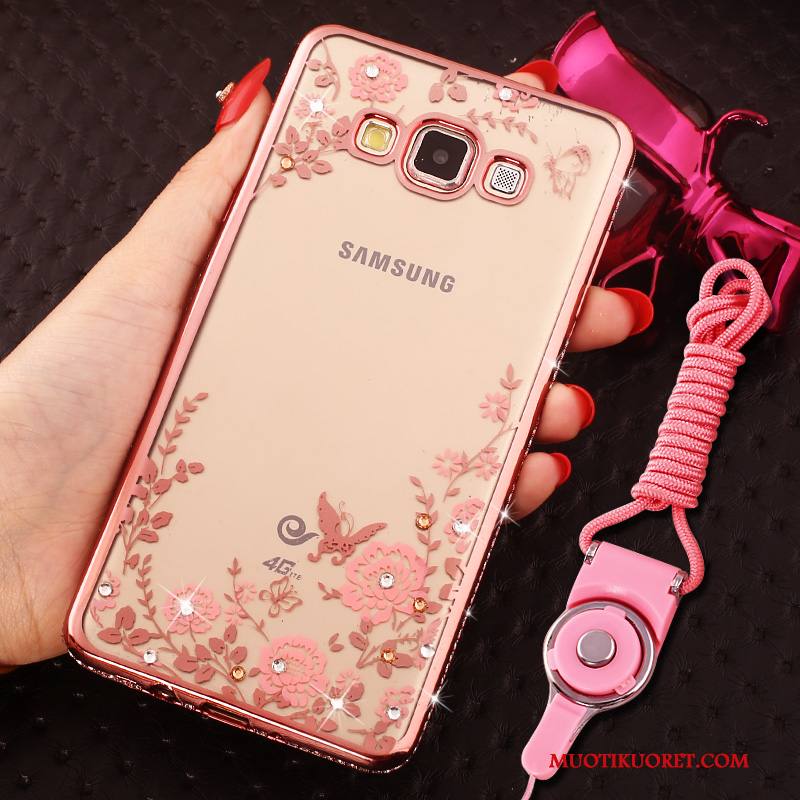 Samsung Galaxy J5 2016 Kuori Kotelo Tähti Hemming Rhinestone Inlay Puhelimen Kuoret Strassi Jauhe