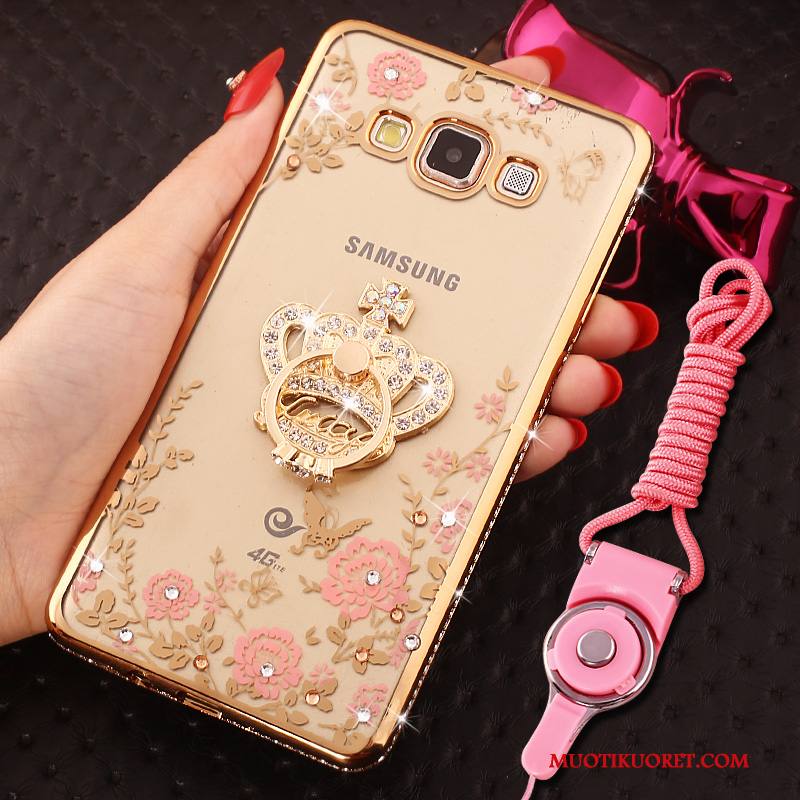 Samsung Galaxy J5 2016 Kuori Kotelo Tähti Hemming Rhinestone Inlay Puhelimen Kuoret Strassi Jauhe