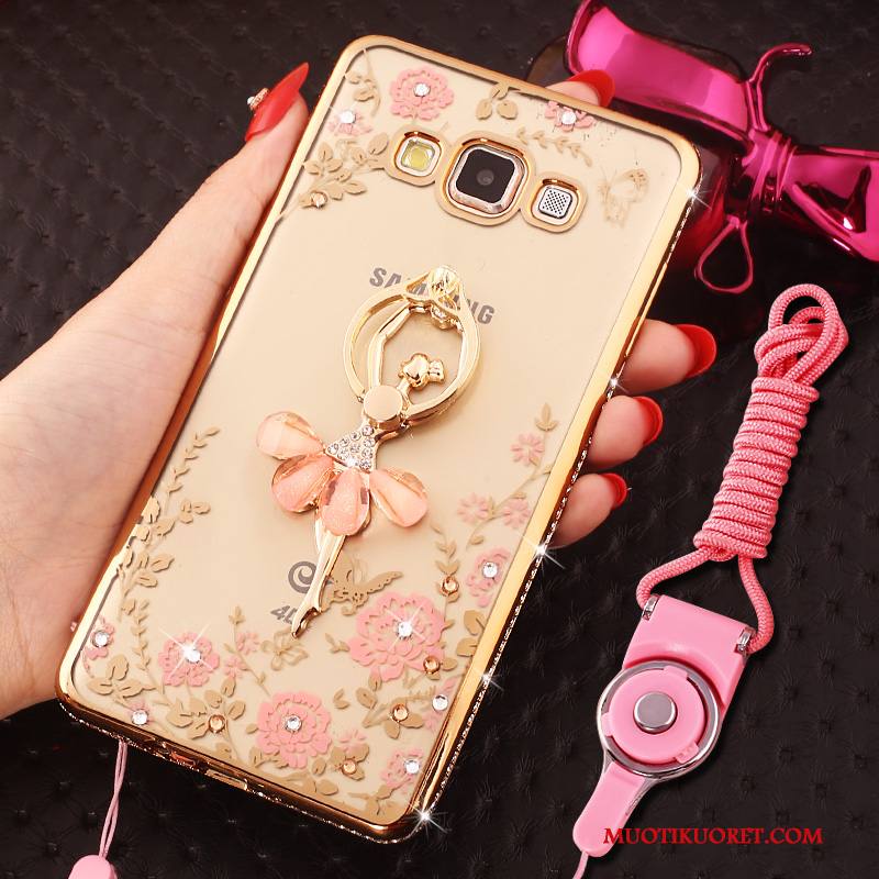 Samsung Galaxy J5 2016 Kuori Kotelo Tähti Hemming Rhinestone Inlay Puhelimen Kuoret Strassi Jauhe