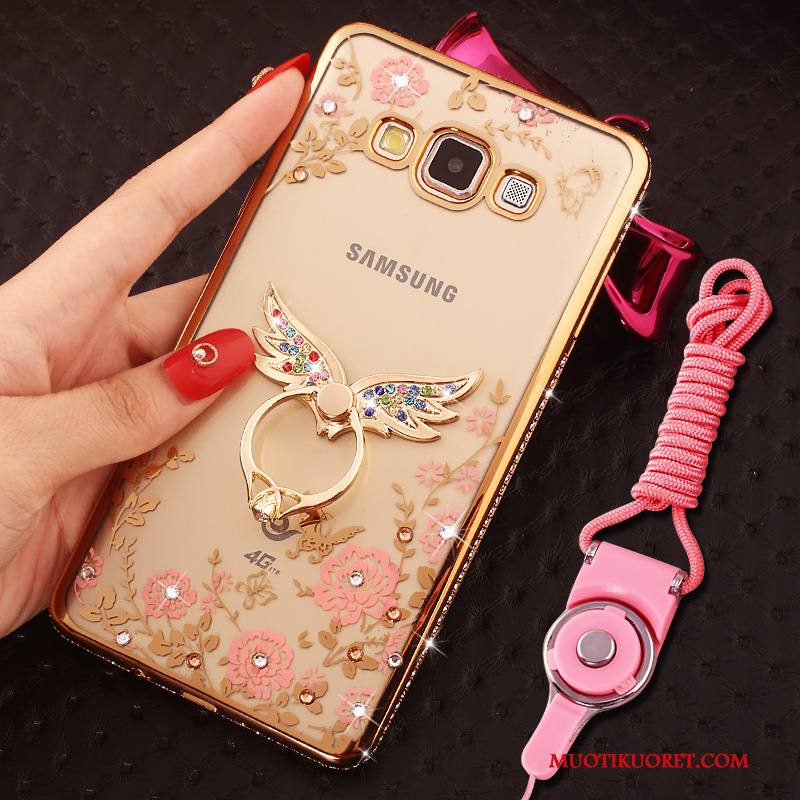 Samsung Galaxy J5 2016 Kuori Kotelo Tähti Hemming Rhinestone Inlay Puhelimen Kuoret Strassi Jauhe