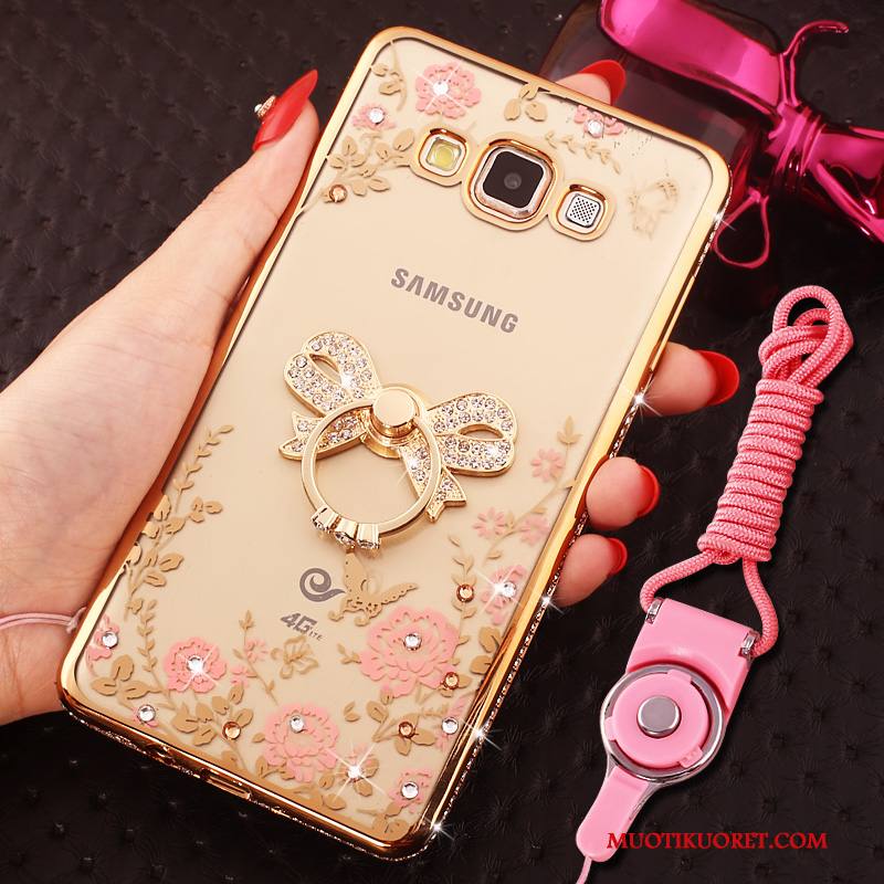 Samsung Galaxy J5 2016 Kuori Kotelo Tähti Hemming Rhinestone Inlay Puhelimen Kuoret Strassi Jauhe