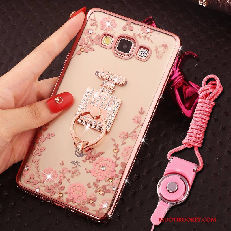 Samsung Galaxy J5 2016 Kuori Kotelo Tähti Hemming Rhinestone Inlay Puhelimen Kuoret Strassi Jauhe