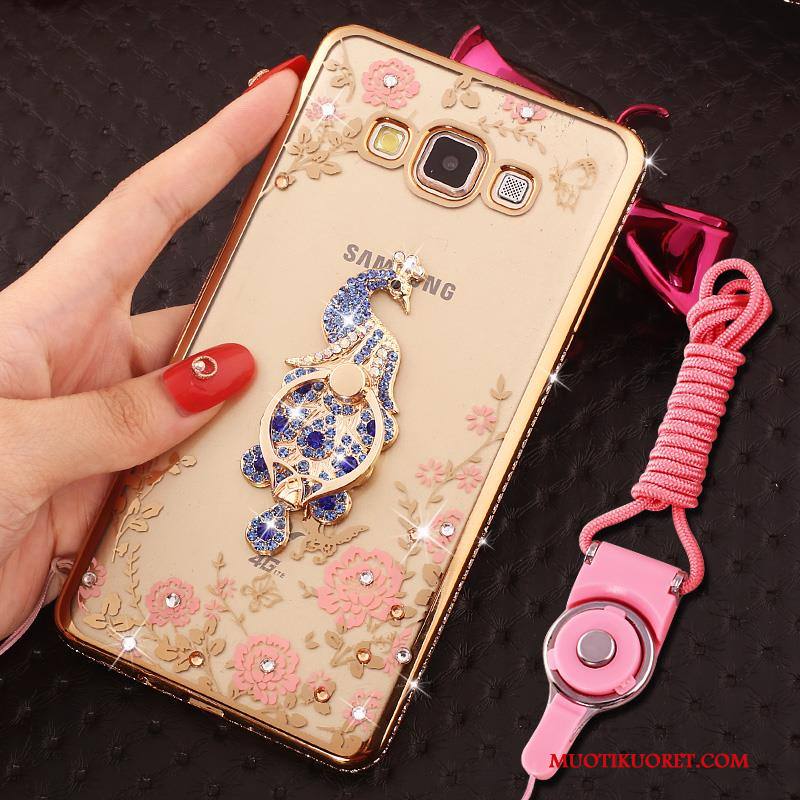 Samsung Galaxy J5 2016 Kuori Kotelo Tähti Hemming Rhinestone Inlay Puhelimen Kuoret Strassi Jauhe