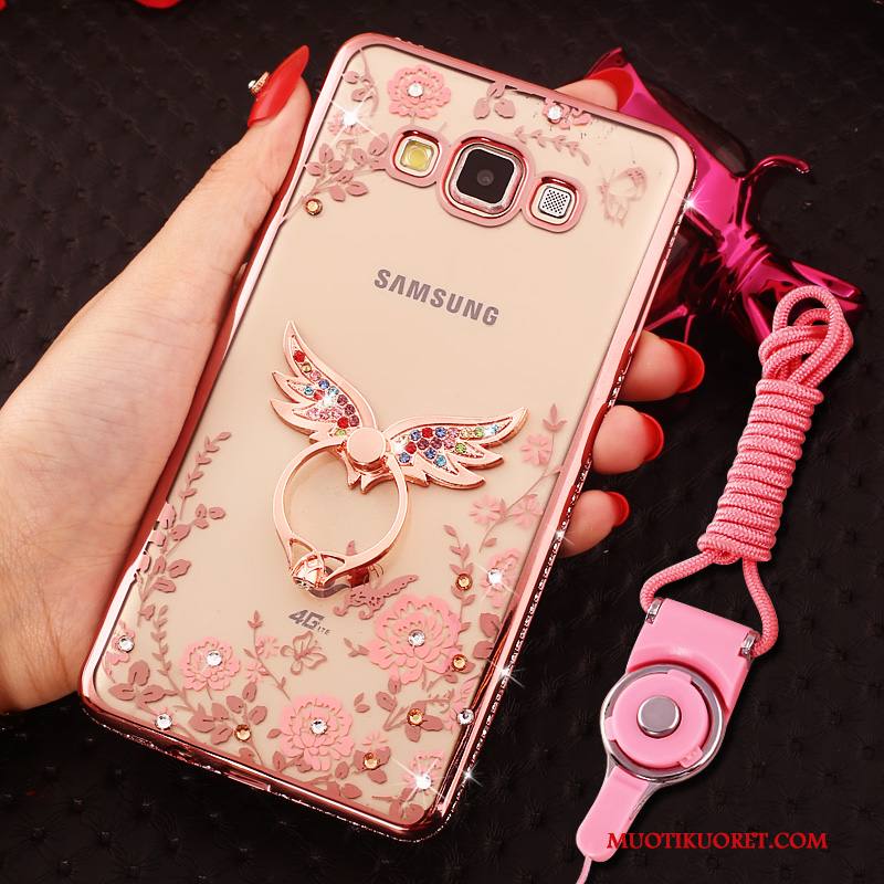 Samsung Galaxy J5 2016 Kuori Kotelo Tähti Hemming Rhinestone Inlay Puhelimen Kuoret Strassi Jauhe