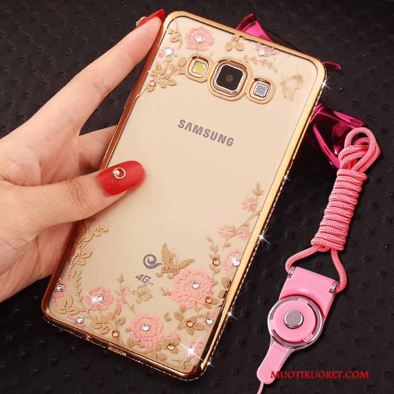 Samsung Galaxy J5 2016 Kuori Kotelo Tähti Hemming Rhinestone Inlay Puhelimen Kuoret Strassi Jauhe