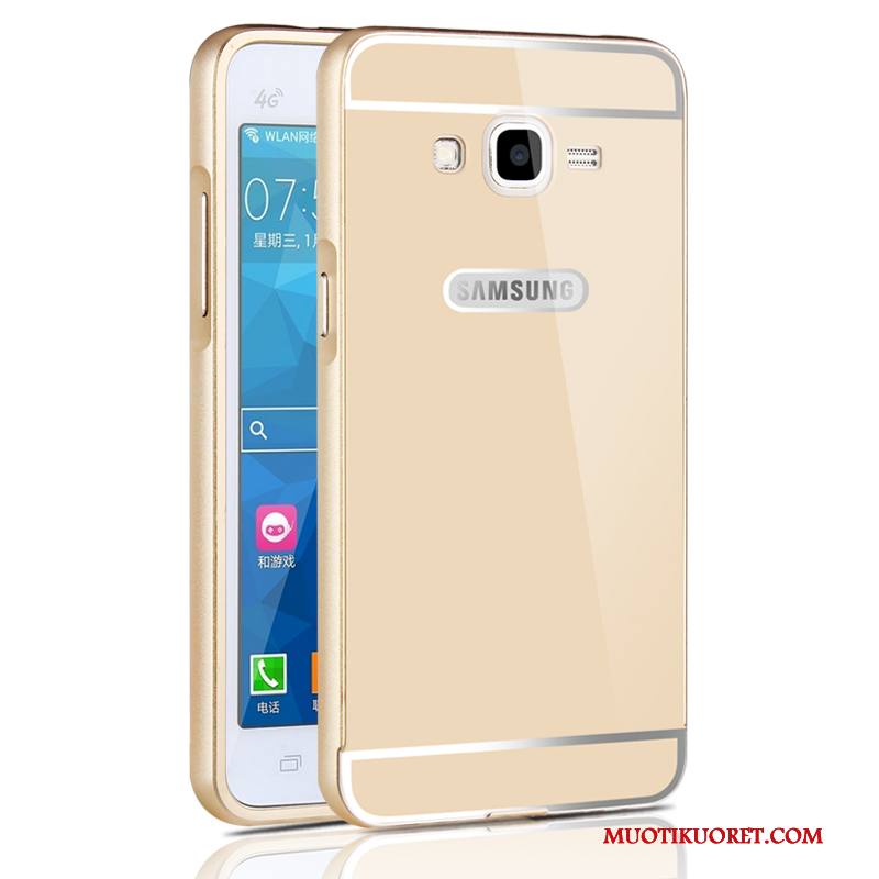 Samsung Galaxy J5 2016 Metalli Kehys Suojaus Kotelo Kuori Puhelimen Kova