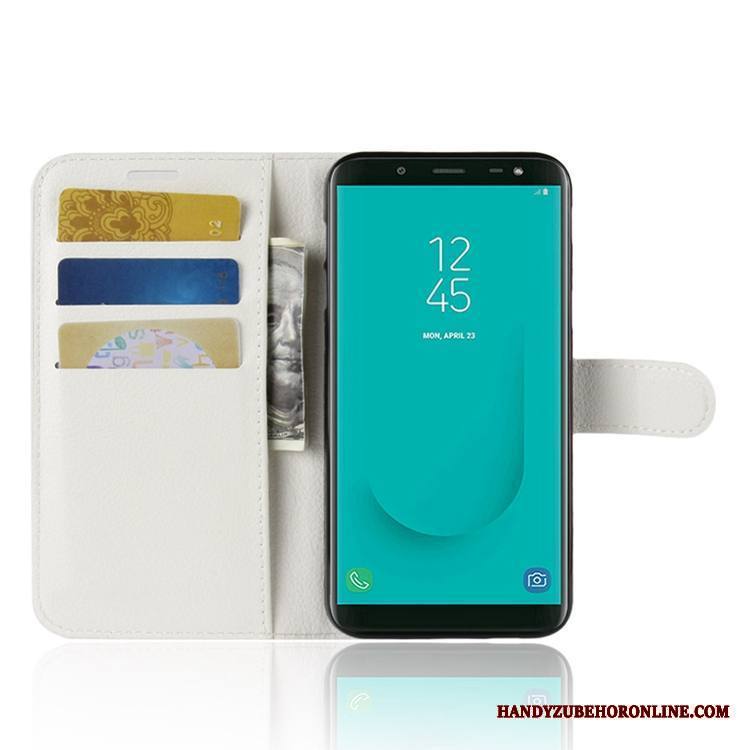 Samsung Galaxy J6 Kuori Tähti Suojaus Nahkakotelo All Inclusive Kortti Salkku Murtumaton